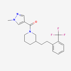 1-[(1-methyl-1H-pyrazol-4-yl)carbonyl]-3-{2-[2-(trifluoromethyl)phenyl]ethyl}piperidine