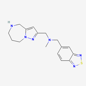 (2,1,3-benzothiadiazol-5-ylmethyl)methyl(5,6,7,8-tetrahydro-4H-pyrazolo[1,5-a][1,4]diazepin-2-ylmethyl)amine