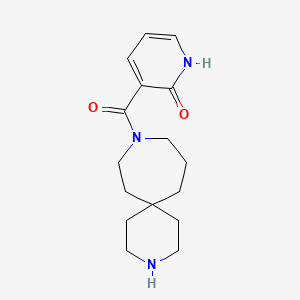 molecular formula C16H23N3O2 B5465565 3-(3,9-diazaspiro[5.6]dodec-9-ylcarbonyl)-2-pyridinol dihydrochloride 