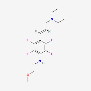 4-[3-(diethylamino)-1-propen-1-yl]-2,3,5,6-tetrafluoro-N-(2-methoxyethyl)aniline