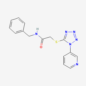 N-benzyl-2-{[1-(3-pyridinyl)-1H-tetrazol-5-yl]thio}acetamide