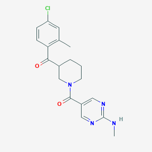 (4-chloro-2-methylphenyl)(1-{[2-(methylamino)pyrimidin-5-yl]carbonyl}piperidin-3-yl)methanone