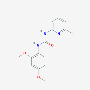 molecular formula C16H19N3O3 B5465706 N-(2,4-dimethoxyphenyl)-N'-(4,6-dimethyl-2-pyridinyl)urea 