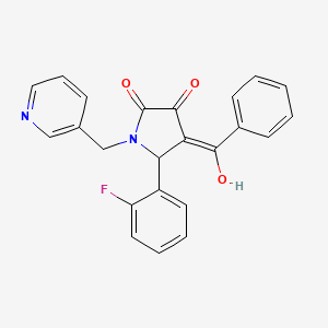 4-benzoyl-5-(2-fluorophenyl)-3-hydroxy-1-(3-pyridinylmethyl)-1,5-dihydro-2H-pyrrol-2-one