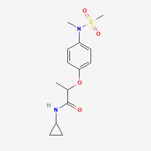 N-cyclopropyl-2-{4-[methyl(methylsulfonyl)amino]phenoxy}propanamide