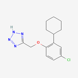 5-[(4-chloro-2-cyclohexylphenoxy)methyl]-1H-tetrazole