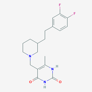 5-({3-[2-(3,4-difluorophenyl)ethyl]-1-piperidinyl}methyl)-6-methyl-2,4(1H,3H)-pyrimidinedione