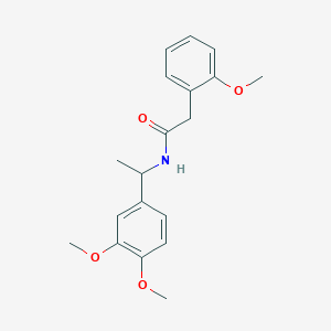 N-[1-(3,4-dimethoxyphenyl)ethyl]-2-(2-methoxyphenyl)acetamide