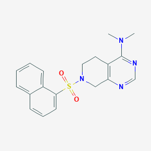 N,N-dimethyl-7-(1-naphthylsulfonyl)-5,6,7,8-tetrahydropyrido[3,4-d]pyrimidin-4-amine