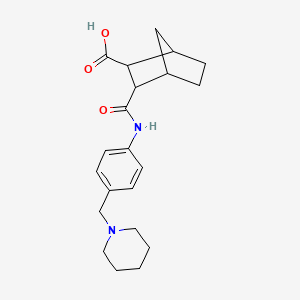 3-({[4-(1-piperidinylmethyl)phenyl]amino}carbonyl)bicyclo[2.2.1]heptane-2-carboxylic acid