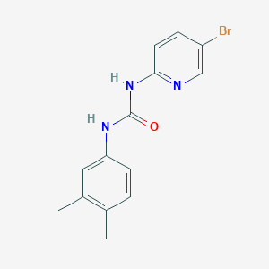 molecular formula C14H14BrN3O B5465899 1-(5-Bromopyridin-2-yl)-3-(3,4-dimethylphenyl)urea 