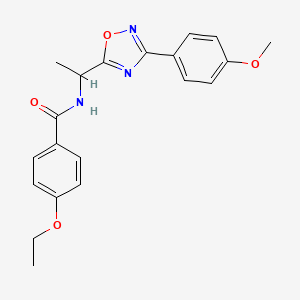 4-ethoxy-N-{1-[3-(4-methoxyphenyl)-1,2,4-oxadiazol-5-yl]ethyl}benzamide