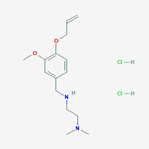 molecular formula C15H26Cl2N2O2 B5465907 N'-[4-(allyloxy)-3-methoxybenzyl]-N,N-dimethyl-1,2-ethanediamine dihydrochloride 