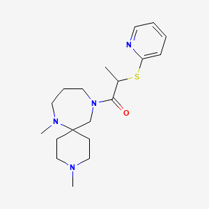 3,7-dimethyl-11-[2-(pyridin-2-ylthio)propanoyl]-3,7,11-triazaspiro[5.6]dodecane