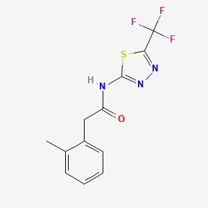 2-(2-methylphenyl)-N-[5-(trifluoromethyl)-1,3,4-thiadiazol-2-yl]acetamide