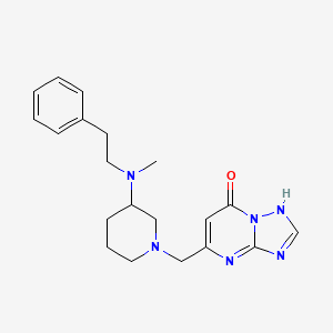 5-({3-[methyl(2-phenylethyl)amino]-1-piperidinyl}methyl)[1,2,4]triazolo[1,5-a]pyrimidin-7(4H)-one dihydrochloride