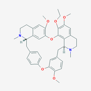 molecular formula C39H44N2O6 B054660 7-O-Ethyl fangchinoline CAS No. 118160-59-1
