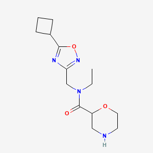 N-[(5-cyclobutyl-1,2,4-oxadiazol-3-yl)methyl]-N-ethyl-2-morpholinecarboxamide hydrochloride