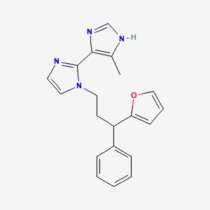 molecular formula C20H20N4O B5466023 1-[3-(2-furyl)-3-phenylpropyl]-5'-methyl-1H,3'H-2,4'-biimidazole 