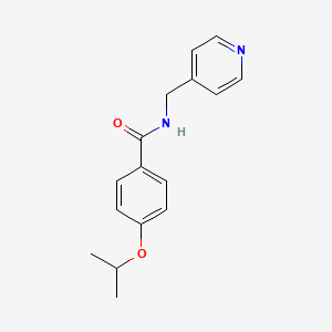 molecular formula C16H18N2O2 B5466031 4-isopropoxy-N-(4-pyridinylmethyl)benzamide 