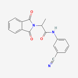 N-(3-cyanophenyl)-2-(1,3-dioxo-1,3-dihydro-2H-isoindol-2-yl)propanamide