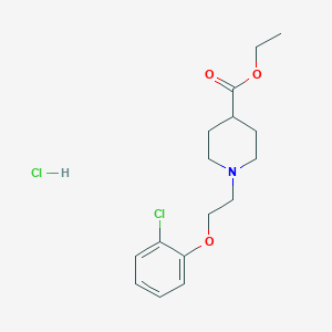 Ethyl 1-[2-(2-chlorophenoxy)ethyl]piperidine-4-carboxylate;hydrochloride