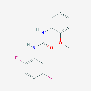 molecular formula C14H12F2N2O2 B5466195 N-(2,5-difluorophenyl)-N'-(2-methoxyphenyl)urea 