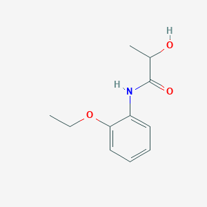 molecular formula C11H15NO3 B054662 N-(2-ethoxyphenyl)-2-hydroxypropanamide CAS No. 119247-24-4