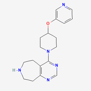 4-[4-(3-pyridinyloxy)-1-piperidinyl]-6,7,8,9-tetrahydro-5H-pyrimido[4,5-d]azepine dihydrochloride