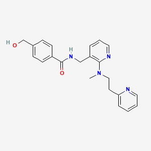 4-(hydroxymethyl)-N-({2-[methyl(2-pyridin-2-ylethyl)amino]pyridin-3-yl}methyl)benzamide