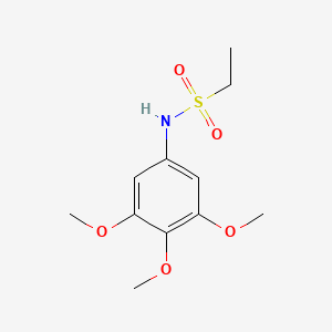 molecular formula C11H17NO5S B5466223 N-(3,4,5-trimethoxyphenyl)ethanesulfonamide 