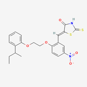 5-{2-[2-(2-sec-butylphenoxy)ethoxy]-5-nitrobenzylidene}-2-thioxo-1,3-thiazolidin-4-one