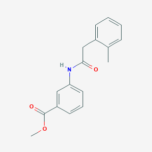 molecular formula C17H17NO3 B5466308 methyl 3-{[(2-methylphenyl)acetyl]amino}benzoate 