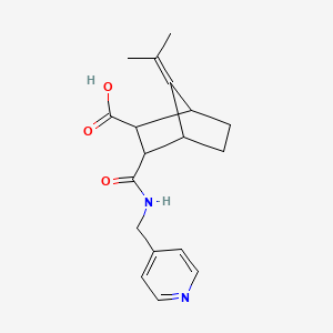 7-(1-methylethylidene)-3-{[(4-pyridinylmethyl)amino]carbonyl}bicyclo[2.2.1]heptane-2-carboxylic acid