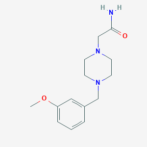 2-[4-(3-METHOXYBENZYL)PIPERAZINO]ACETAMIDE