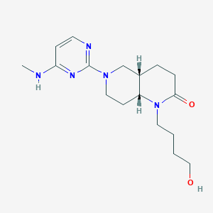 (4aS*,8aR*)-1-(4-hydroxybutyl)-6-[4-(methylamino)pyrimidin-2-yl]octahydro-1,6-naphthyridin-2(1H)-one