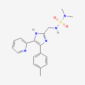 N,N-dimethyl-N'-{[4-(4-methylphenyl)-5-pyridin-2-yl-1H-imidazol-2-yl]methyl}sulfamide