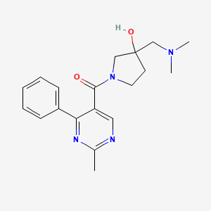 3-[(dimethylamino)methyl]-1-[(2-methyl-4-phenyl-5-pyrimidinyl)carbonyl]-3-pyrrolidinol