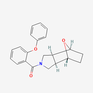 (1R*,2R*,6S*,7S*)-4-(2-phenoxybenzoyl)-10-oxa-4-azatricyclo[5.2.1.0~2,6~]decane