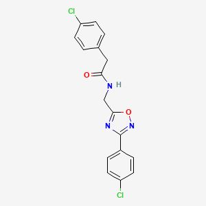 2-(4-chlorophenyl)-N-{[3-(4-chlorophenyl)-1,2,4-oxadiazol-5-yl]methyl}acetamide