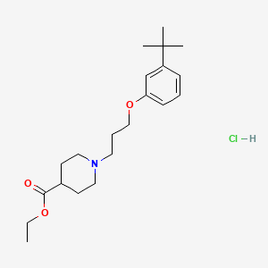 ethyl 1-[3-(3-tert-butylphenoxy)propyl]-4-piperidinecarboxylate hydrochloride