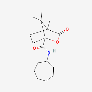 N-cycloheptyl-4,7,7-trimethyl-3-oxo-2-oxabicyclo[2.2.1]heptane-1-carboxamide