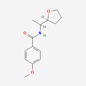 4-methoxy-N-[1-(tetrahydro-2-furanyl)ethyl]benzamide