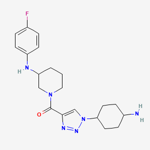 1-{[1-(cis-4-aminocyclohexyl)-1H-1,2,3-triazol-4-yl]carbonyl}-N-(4-fluorophenyl)-3-piperidinamine dihydrochloride