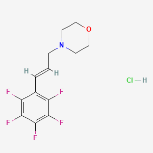 molecular formula C13H13ClF5NO B5466686 4-[3-(pentafluorophenyl)-2-propen-1-yl]morpholine hydrochloride CAS No. 1049734-12-4