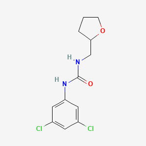 molecular formula C12H14Cl2N2O2 B5466699 N-(3,5-dichlorophenyl)-N'-(tetrahydro-2-furanylmethyl)urea 