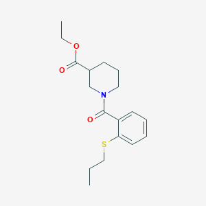 Ethyl 1-(2-propylsulfanylbenzoyl)piperidine-3-carboxylate