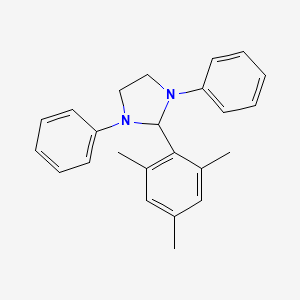 molecular formula C24H26N2 B5466741 1,3-Diphenyl-2-(2,4,6-trimethylphenyl)imidazolidine 