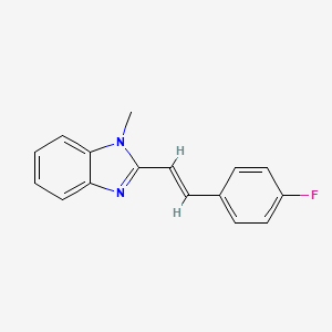 2-[2-(4-fluorophenyl)vinyl]-1-methyl-1H-benzimidazole