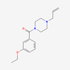 molecular formula C16H22N2O2 B5466789 (4-ALLYLPIPERAZINO)(3-ETHOXYPHENYL)METHANONE 